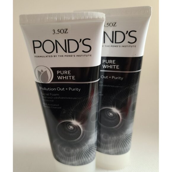 Ponds Pure White Anti Pollution Foam Face Wash 3.5 oz/100 g (pack of 2) NEW - Picture 1 of 7